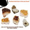 Citrine Crystal Cluster Gemstone Healing Vitality Abundance 5cm Free VELVET Bag