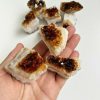 Citrine Crystal Cluster Gemstone Healing Vitality Abundance 5cm Free VELVET Bag - Image 8