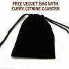 Citrine Crystal Cluster Gemstone Healing Vitality Abundance 5cm Free VELVET Bag - Image 9