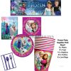 DISNEY FROZEN BIRTHDAY PARTY SUPPLIES CUPS PLATES LOOT BAGS NAPKINS CUTLERY