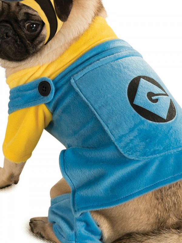 Despicable Me Minion Pet Dog Cat Costume Halloween Party Fancy Dress Animal XL - Image 3