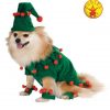 Elf Pet Costume Pup Dog Festive Green Santa's Helper Christmas Fancy Dress