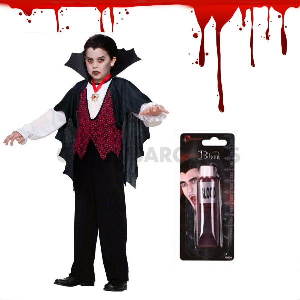 Fake Blood Halloween Scary Costume Make up Horror Red Gel Tube ZOMBIE Vampire