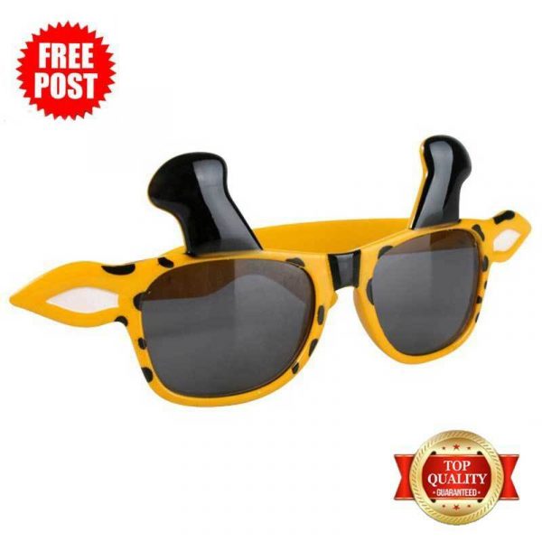 Giraffe Tinted Sun glasses Jungle Wild Animal Party Fun Kids Costume Eye Shades