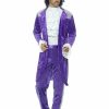 Mens 80s 1980s Purple Rock Musician Costume Party Singer Pop Star Adult 3Pc Suit - Image 3