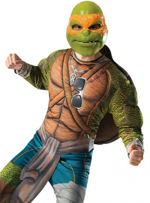 Mens Adult MichaelAngelo Super Hero DLX Teenage Mutant Ninja Turtles Costume XL - Image 5