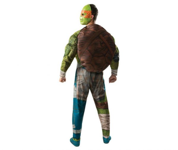 Mens Adult MichaelAngelo Super Hero DLX Teenage Mutant Ninja Turtles Costume XL - Image 6