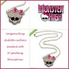 Monster High Skulette Girls Link Chain Rhinestones Bling Necklace Birthday Gift - Image 4