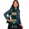 SLYTHERIN DELUXE KNITTED FRINGE SCARF LICENSED HARRY POTTER HOGWARTS EMBROIDERED - Image 3