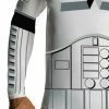 STAR WARS MENS STORMTROOPER CLONE LONG SLEEVE TOP COSTUME HALLOWEEN MEDIUM ADULT - Image 3