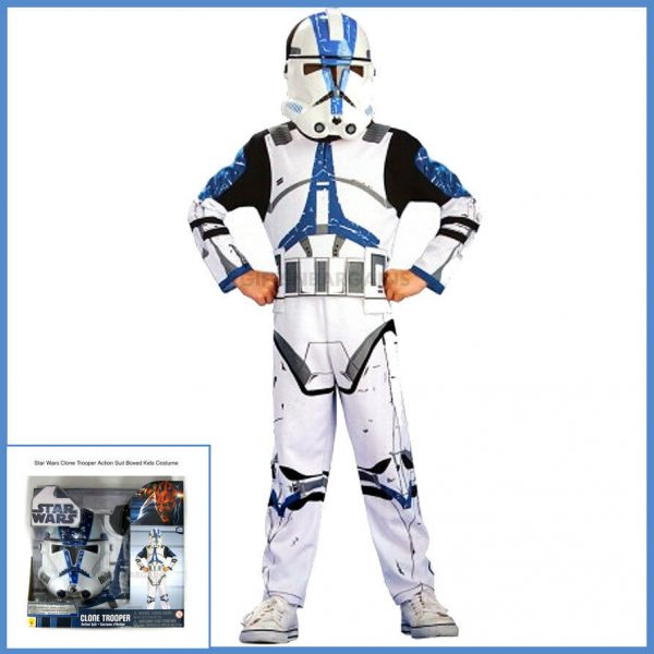 Star Wars Clone Trooper Stormtrooper Costume Halloween Boys Kids Child Small:4-6y - Image 2