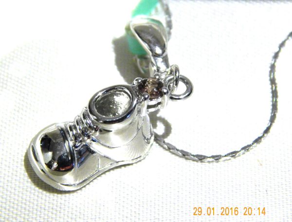 Baby Shoes Booties 925 Silver Slippers Pink CZ jewellery Christening gift girl