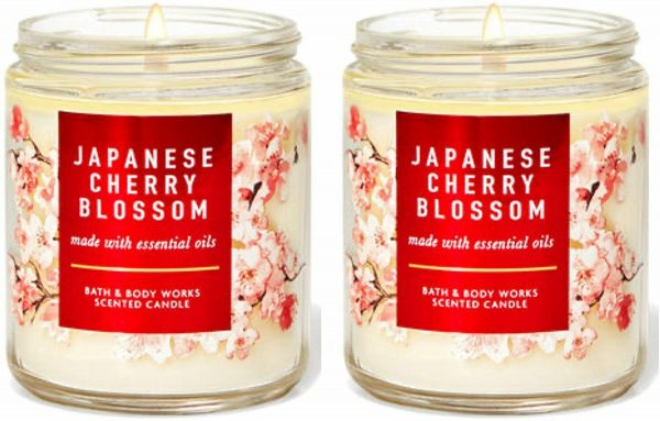 Bath Body Works Single Wick Candle 198gm Japanese Cherry Blossom Mothers Day GIFT - Image 3