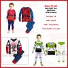 Boys Spider-man Mickey Mouse Toy Story Buzz Kids Pajamas PJ's,1-8Y 100% Cotton