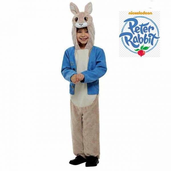 Deluxe Peter Rabbit Costume Child Beatrix Potter Story Book Week Boy Girl Plush