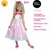 MATTEL BARBIE DOLL BRIDE GIRL CHILD DELUXE FANCY DRESS CHRISTMAS COSTUME + GIFT - Image 3
