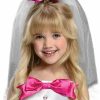 MATTEL BARBIE DOLL BRIDE GIRL CHILD DELUXE FANCY DRESS CHRISTMAS COSTUME + GIFT - Image 4