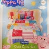 PEPPA PIG KIDS SINGLE DOONA DUVET QUILT COVER SET 140 CM X 210 CM + PILLOWCOVER - Image 3