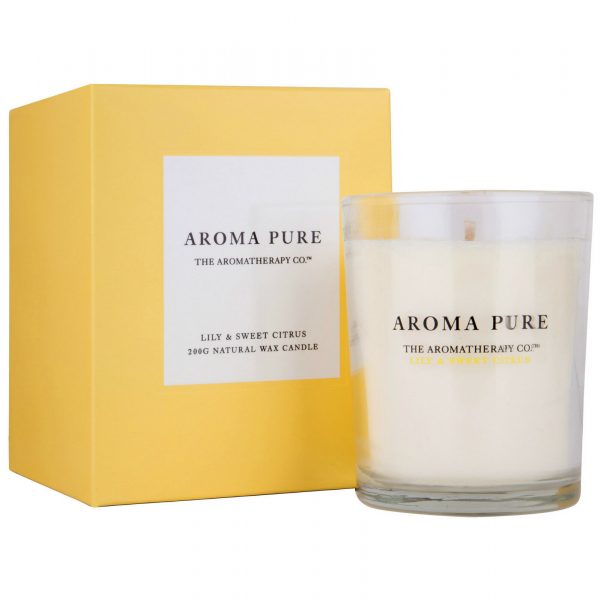 Scented Candle Lily Citrus Womens CHRISTMAS Gift Mothers Day The Aromatherapy Co - Image 4