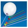 6 COLOURED BALLOON STICKS WITH CUPS - PARTY DECORATION BOUQUET CENTREPIECE