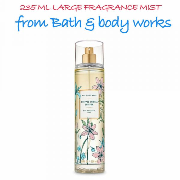 BATH & BODY WORKS WHIPPED VANILLA CHIFFON MIST SCENT FRAGRANCE BODY SPRAY WOMEN
