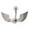 Biker Angel Heart belly button navel piercing body ring jewellery gift christmas