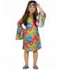 Disco 60s 70s Scarf Hippy Flower Child Rainbow Retro Neck Tie Costume Party Girl - Image 4