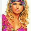 Disco 60s 70s Scarf Hippy Flower Child Rainbow Retro Neck Tie Costume Party Girl - Image 6