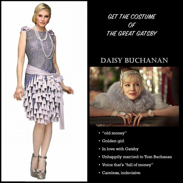 GREAT GATSBY FLAPPER COSTUME DAISY BUCHANAN BLUEBELLS LICENSED 1920s DRESS S/M - Image 2