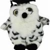 Graduation Snowy Owl w Glasses Soft Plush Toy 8"/20cm Elka Handmade - Image 3