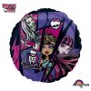 Monster High Birthday Party Round Foil Balloon 43cm Anagram HeXL Helium Standard