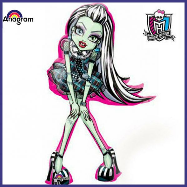 Monster High Frankie Stein Super Shape Anagram Birthday Party Foil Balloon 41″L