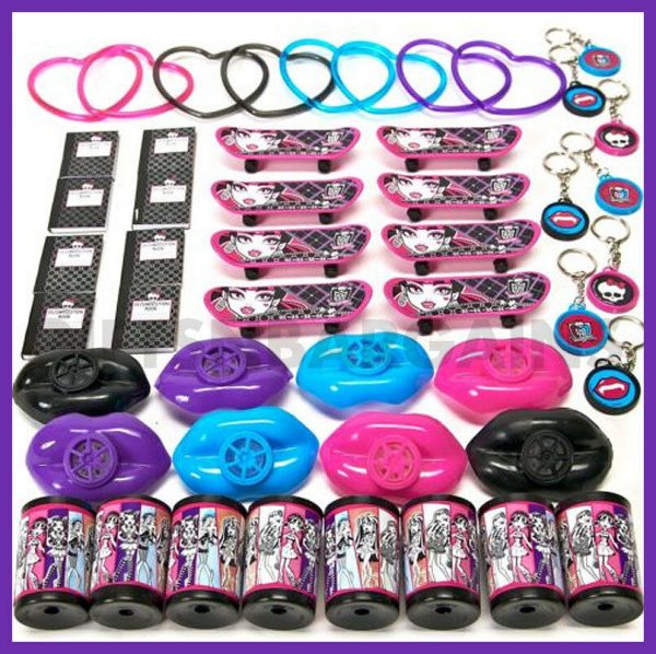 Monster High Girls Birthday Party Supplies Mega Mix Party Favours 48p /Loot Bags - Image 3