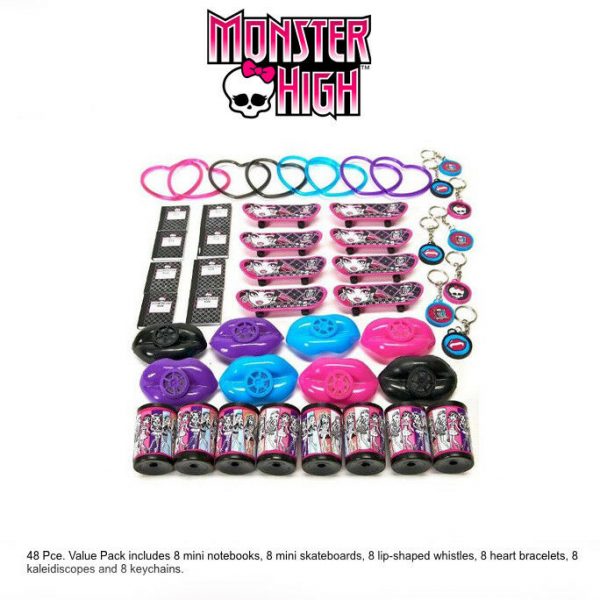 Monster High Girls Birthday Party Supplies Mega Mix Party Favours 48p /Loot Bags