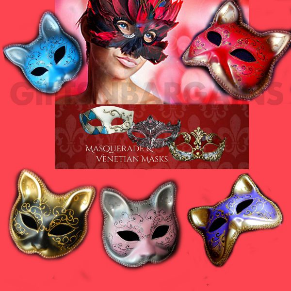 Party Mask Venetian Costume Mardigras Masquerade Carnival Cat Bunny Easter