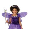 Plum Pixie Costume Purple Spring Fairy Wings Wand Tiara Child Dress Girls S / M - Image 4