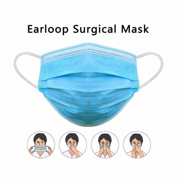 Protect FACE MASK Disposable Medical 3 Layer Filter PPE 5 /10 /20  Pack Adult AU - Image 7