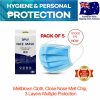 Protect FACE MASK Disposable Medical 3 Layer Filter PPE 5 /10 /20  Pack Adult AU - Image 9