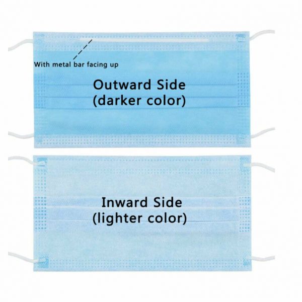 Protect FACE MASK Disposable Medical 3 Layer Filter PPE 5 /10 /20  Pack Adult AU - Image 10