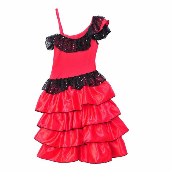 Spanish Princess Child Costume Senorita Flamenco Dancer Girl Book Week Mexican - Image 4