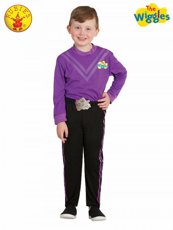 The Wiggles Purple Wiggle Costume Lachy Jeff Boys Child Toddler 3-5 Licensed New