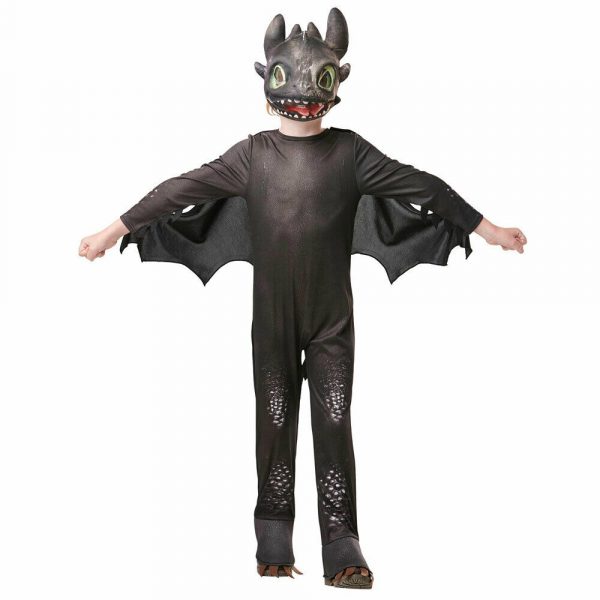 Toothless Night Fury How to train your dragon-3 Boys Movie Deluxe Costume M-L - Image 5