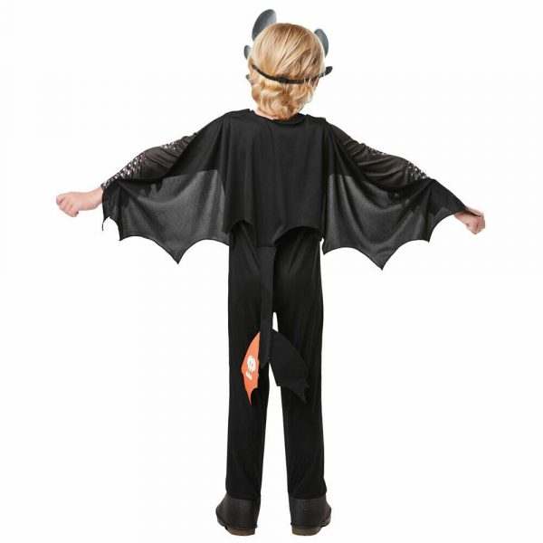 Toothless Night Fury How to train your dragon-3 Boys Movie Deluxe Costume M-L - Image 6