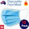 Protect FACE MASK Disposable Medical 3 Layer Filter PPE 5 /10 /20  Pack Adult AU - Image 15