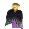 Black Feather Wings Costume Sexy Devil Fallen Angel Fairy Halloween Maleficient - Image 4