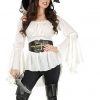 Boot Tops Pirate Costume Black Shoe Covers Adult Men Women Buccaneer - Image 6