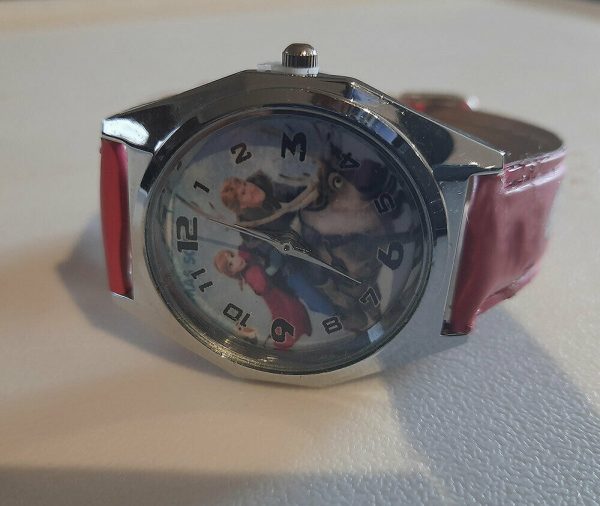 Children Kid Girl Frozen Anna Elsa Synthetic leather Wrist Watch Birthday Gift - Image 4