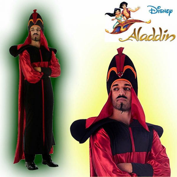 Disney Aladdin Mens Jafar Evil Sorcerer Halloween Costume Adult (Std) Licensed