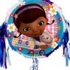 Disney Doc McStuffins Pinata Birthday Party 18″ Drum Pull String Pinyata Game