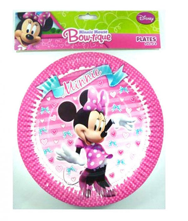 Disney Minnie Mouse Birthday Party Supplies 8 Cups 8 Plates Girls Tableware - Image 3